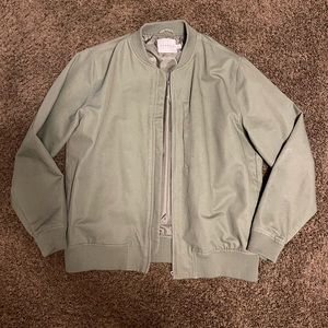 Topman Bomber Jacket Olive Green